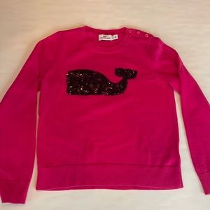 Vineyard Vines girl whale sweater size Small